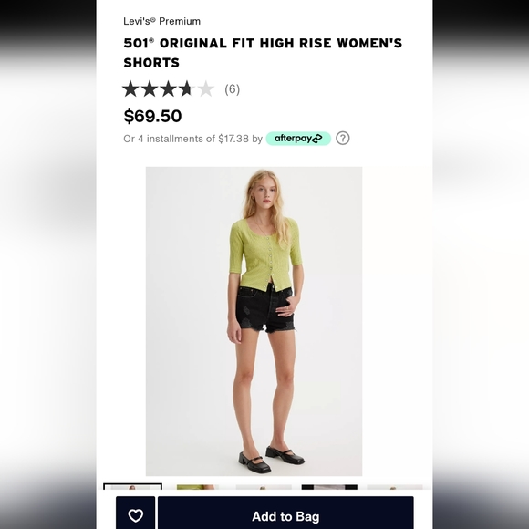 Levi's 501 Shorts - Picture 4 of 4